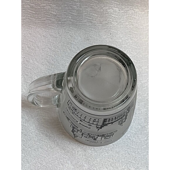 Warszawa Poland Frosted Glass Coffee Cup Mug ARC 53 www.malpin.pl Souvenir Map - Picture 5 of 5